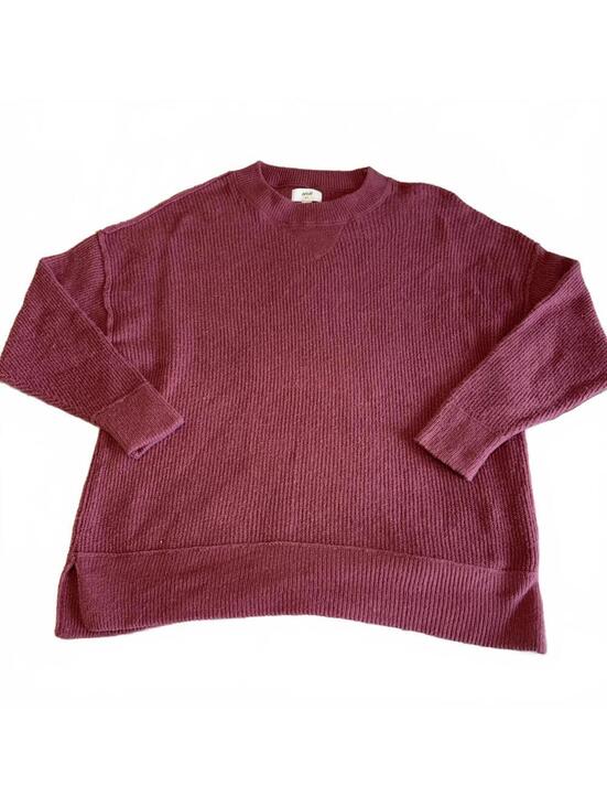 aerie Sweaters - Aerie Cozy Ribbed Knit Crewneck Sweater RN: 54485 In Mauve, Woman’s Size Small